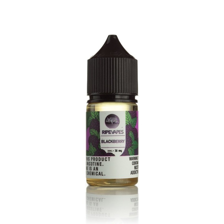 Ripe Vapes Blackberry Salt Likit 30ml, 30mg nikotinli e-likit şişesi.