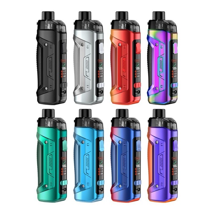 GeekVape Aegis Boost Pro B100 Kit Pod Mod renk seçenekleri, hepsi bir arada.