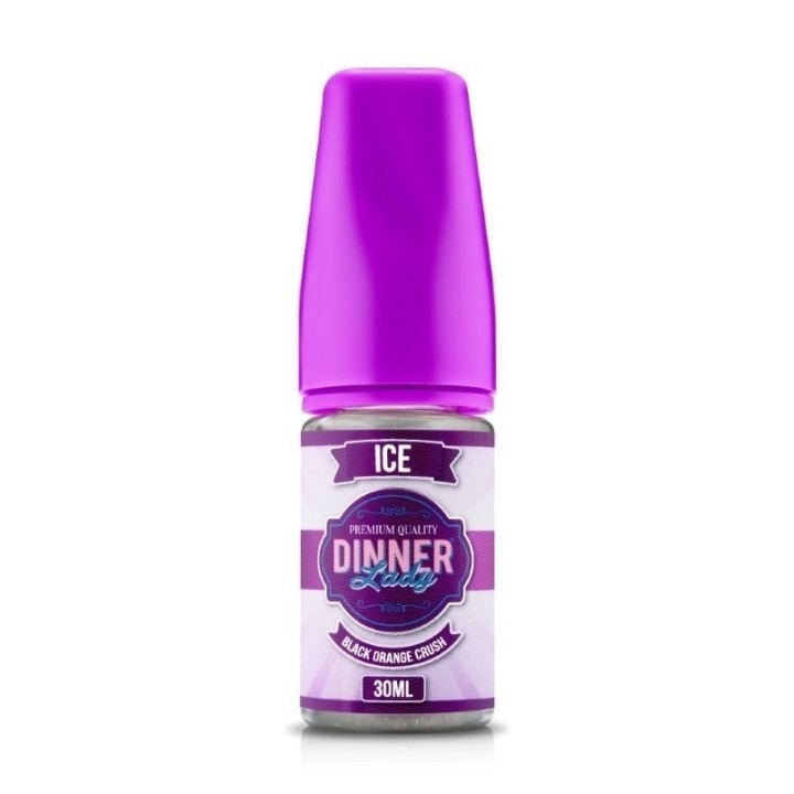 Dinner Lady Black Orange Crush ICE 30ml E Likit Şişesi Mor Kapaklı