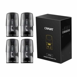 Uwell Cravat Kartuş 4'lü Paket, Siyah, 1.2 Ohm Yeniden Doldurulabilir Pod