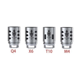 Smok V12 P Tank Coil Q4 X6 T10 M4 yedek başlıkları, metal.