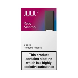 Juul 2 Ruby Menthol kartuş 2'li paket 18mg/mL nikotin