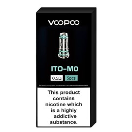 Voopoo ITO-MO 0.5ohm Coil 5li paket, siyah kutu ambalajlı.