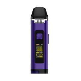 Uwell Crown D Pod Mod Mor renkli, dijital ekranlı elektronik sigara cihazı.