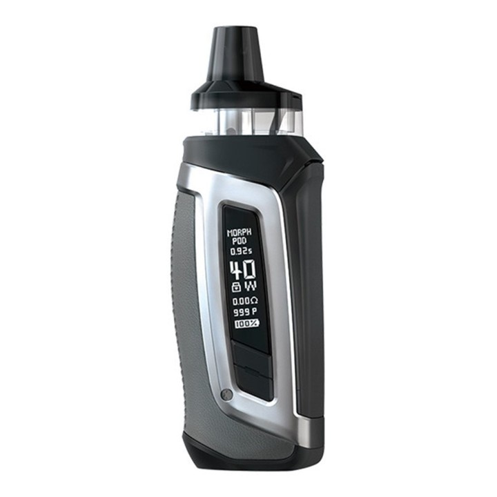 Smok Morph 40 Pod Mod gri/siyah, dijital ekranlı MTL elektronik sigara.