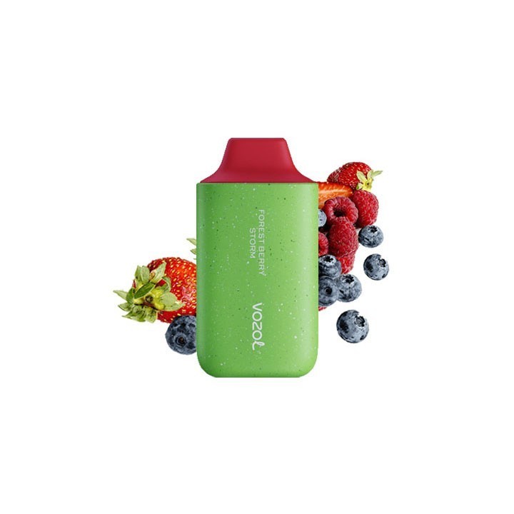 Vozol Star 6000 Forest Berry Storm yeşil kullan at elektronik sigara meyveli.