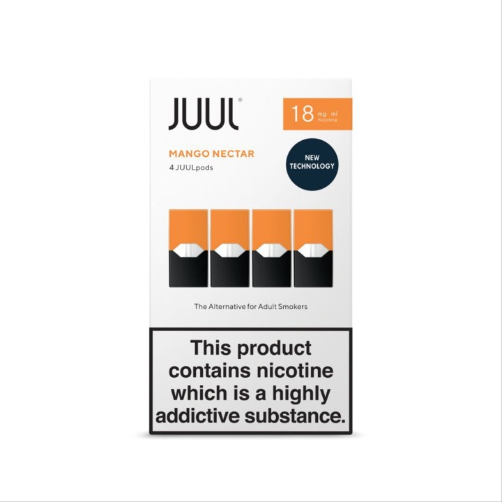 Juul Mango Nectar 18mg Kartuş Paketi 4 Adet Yeni Teknoloji