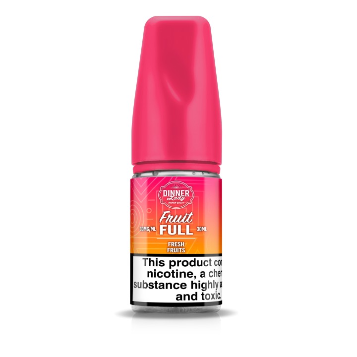 Dinner Lady Fruit Full Fresh Fruits Salt Likit 30ml pembe kapaklı.