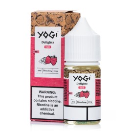 Yogi Delights Çilek Buzlu Salt Likit 30ml 20mg Nikotin
