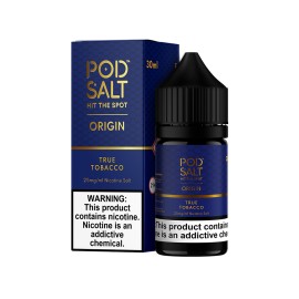 Pod Salt True Tobacco Origin 25mg Salt Likit 30ml Mavi Kutu
