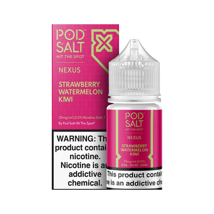 Pod Salt Strawberry Watermelon Kiwi Salt Likit 25mg Nikotin Kutulu Şişe