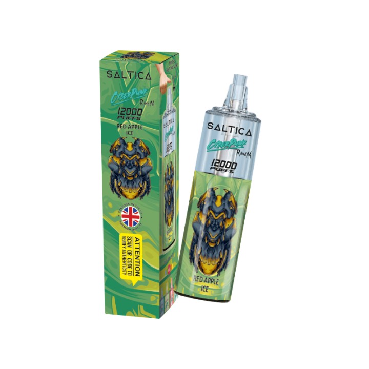 Saltica Cyberpunk 12000 Red Apple Ice kullan at elektronik sigara