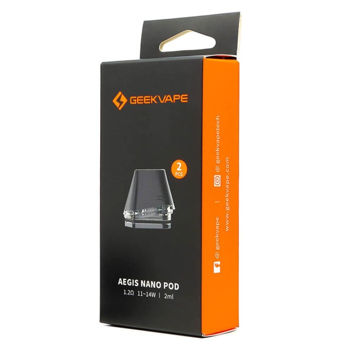 GeekVape Aegis Nano Pod Kartuş 2 Adet 1.2ohm MTL Yedek Coil