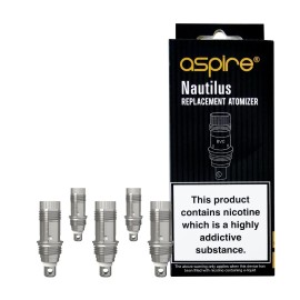 Aspire Nautilus BVC Coil yedek atomizer başlıkları 5'li paket.