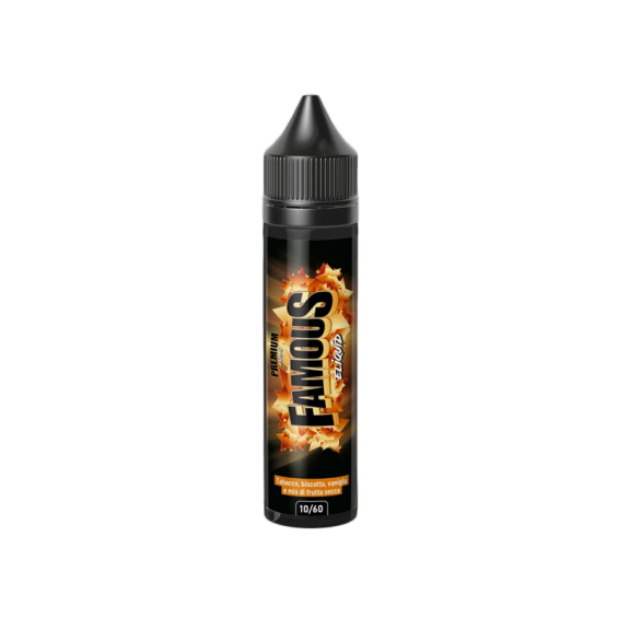 E-liquid France Famous E Likit 10/60 ml, Premium Tütün Vanilya Aromalı