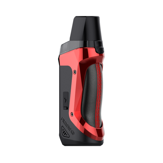 Kırmızı GeekVape Aegis Boost LE Pod Mod, şık tasarım, sağlam yapı.