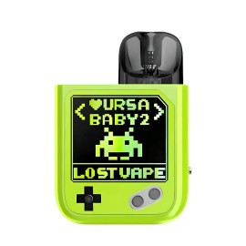 Lost Vape Ursa Baby 2 Pod Mod Neon Yeşil Retro Oyun Konsolu Tasarım