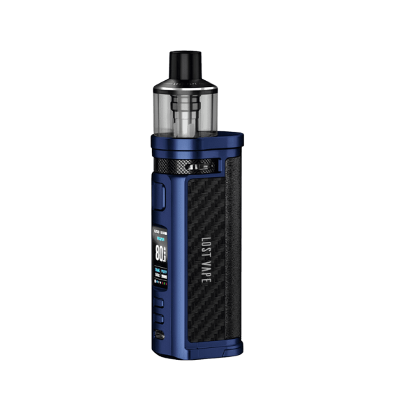 Lost Vape Centaurus Q80 Mavi Pod Mod, Karbon Fiber Detaylı Elektronik Sigara