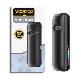 Voopoo Vmate E2 Pod Mod Siyah, Deri Kaplama, Kompakt Elektronik Sigara