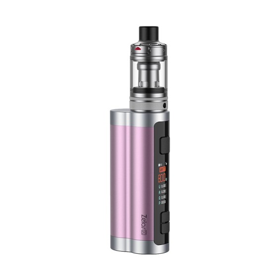 Aspire Zelos X Pod Mod pembe renkli, kompakt elektronik sigara cihazı.