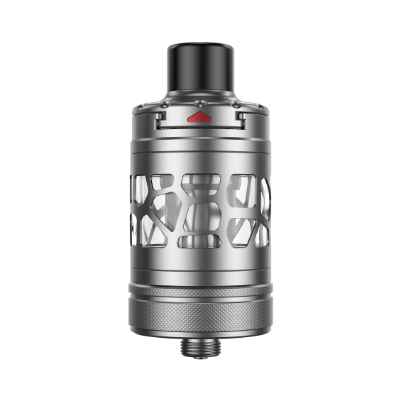 Aspire Nautilus 3SR Atomizer, metalik gri, örgü tasarımlı tank.