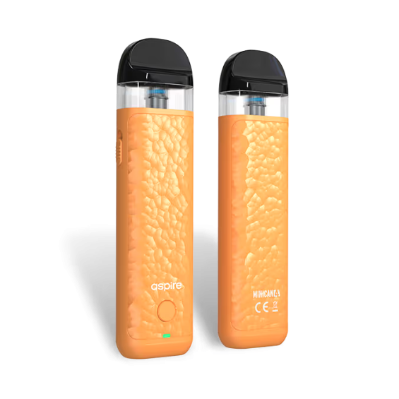 Aspire Minican 4 Pod Mod Turuncu, Dokulu Gövde, Kompakt Vape Cihazı