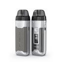 Aspire Veynom Air Pod Mod gümüş renkli, dijital ekranlı, deri detaylı.