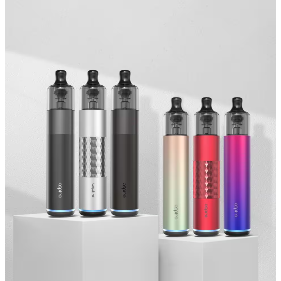 Aspire Flexus Stik Pod Mod çeşitleri: Siyah, Gümüş, Kırmızı, Pembe.