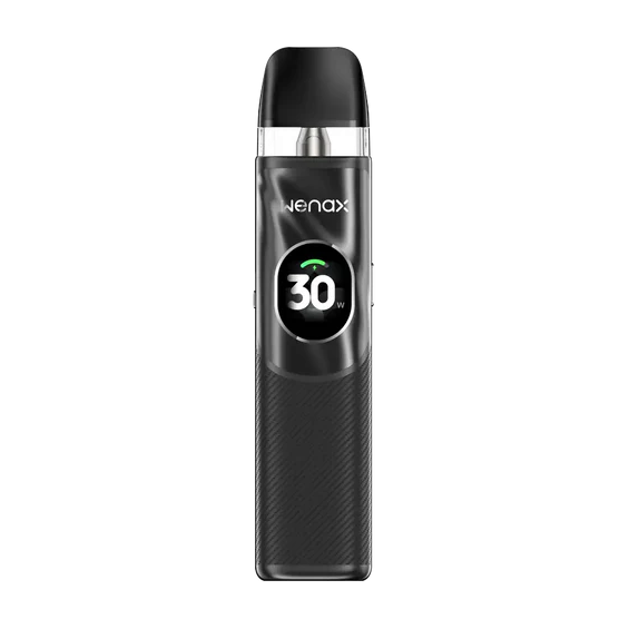 GeekVape Wenax Q2 Pod Mod siyah, 30W ekranlı elektronik sigara