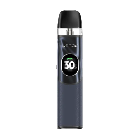 GeekVape Wenax Q2 Pod Mod, Mavi, 30W ekranlı elektronik sigara.