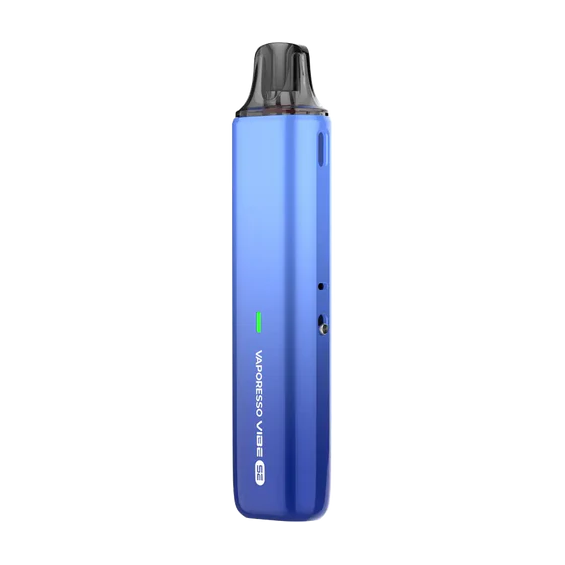 Vaporesso Vibe SE Pod Mod mavi, ince ve şık elektronik sigara.