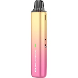 Vaporesso Vibe SE Pod Mod pembe-sarı geçişli (sunset) renkli, ince elektronik sigara.