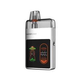 Vaporesso Eco Nano Pro Pod Mod gümüş renkli, UFO ekranlı elektronik sigara.
