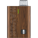 Uwell Havok R Pod Mod, ahşap görünümlü, kompakt elektronik sigara.