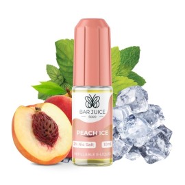 Bar Juice Peach Ice Salt Likit, şeftali, nane ve buz aromalı 10ml e-likit.