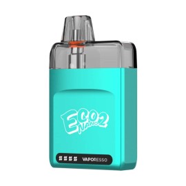 Vaporesso Eco Nano 2 Pod Mod turkuaz renkli kompakt elektronik sigara cihazı