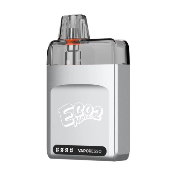Vaporesso Eco Nano 2 Pod Mod gümüş renkli kompakt elektronik sigara