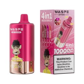 Waspe 4in1 100K Puffs Pembe Tek Kullanımlık Vape Cherry Cola Ice