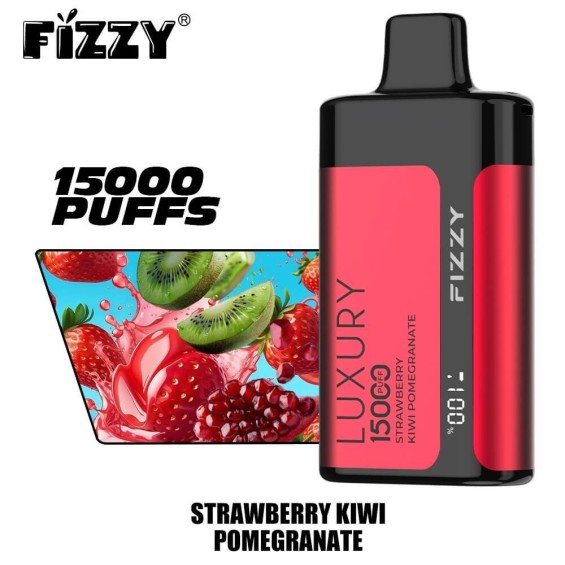Fizzy Luxury 15000 Puff Çilek Kiwi Nar Tek Kullanımlık Pod