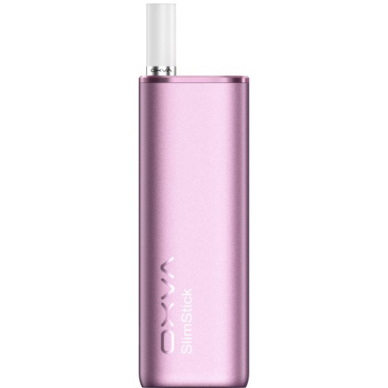 OXVA SlimStick Pod Mod pembe renkli, ince ve şık elektronik sigara cihazı görseli.