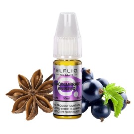 Elfliq Blackcurrant Aniseed Salt Likit 10ml şişe, kuş üzümü ve anason aromalı.