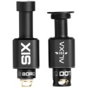 Alexa Six RBA Atomizer Siyah, Boro ve Dot uyumlu elektronik sigara parçası.