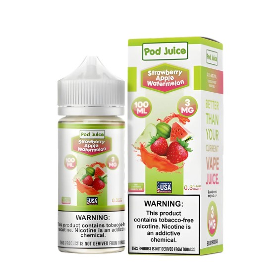 Pod Juice Çilek Elma Karpuz E Likit 100ML 3MG