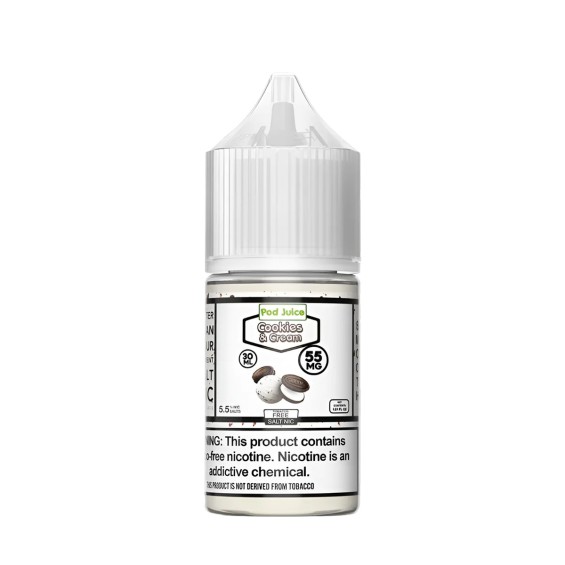 Pod Juice Cookies & Cream Salt Likit 55MG Nikotin Beyaz Şişe