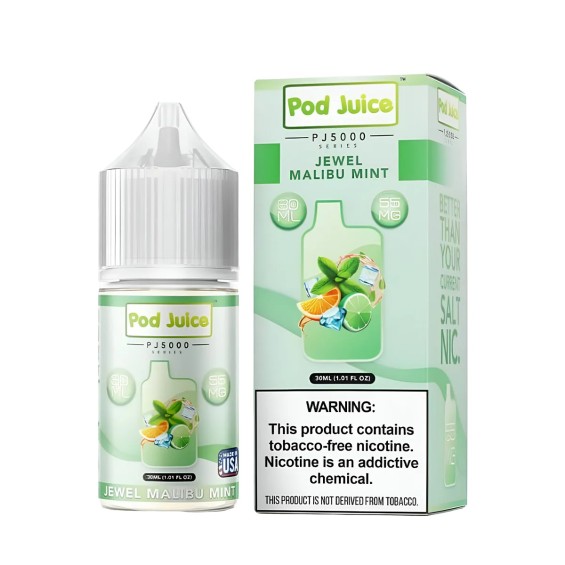 Pod Juice PJ5000 Jewel Malibu Mint Salt Likit