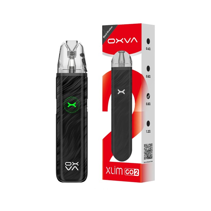 OXVA Xlim Go 2 Pod Mod Black Shadow, şık ve kompakt elektronik sigara.