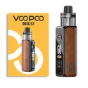 Voopoo Drag S3 Pod Mod kahverengi deri görünümlü, 60W elektronik sigara.