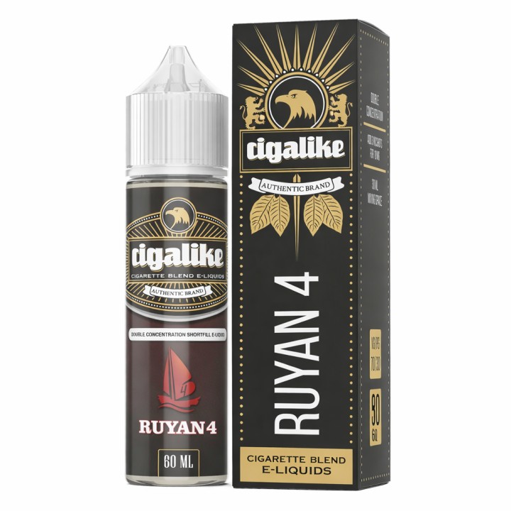 Cigalike Ruyan 4 E Likit 60ml, Sigara Aromalı Shortfill E-Likit