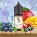 Owl Salt Blue Mango Blast Salt Likit, buzlu ve karışık meyveli vape likiti.
